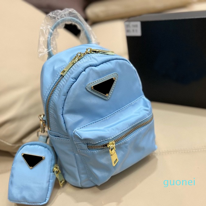 

2022 Small Backpack Cute Women Designer Bags Children Adult Mini School Bag Purse High Quality Nylon Backpacks Casual Lightweight DaypacF, Blue