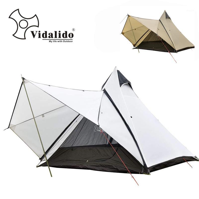 

Vidalido Top Grade Luxury Yurt Tent/Large Multiplayer Aluminum Pole Outdoor Camping Double Layer Dome Tent