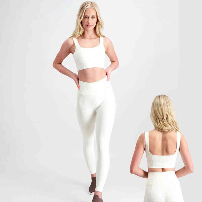 

2 Piece Yoga Set Gym Clothing Seamless Sport Suit Gym Set Workout Clothes For Women Sports Set Yoga Suit For Fitness Sportswear T220725, White yoga set
