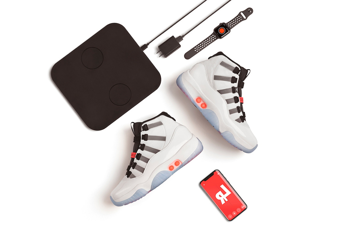 

Shoes Authentic 11 High OG Adapt Automatic Laces Self-Lacing Real Carbon Fiber Red Multi Black Men Sneakers Sports, Customize