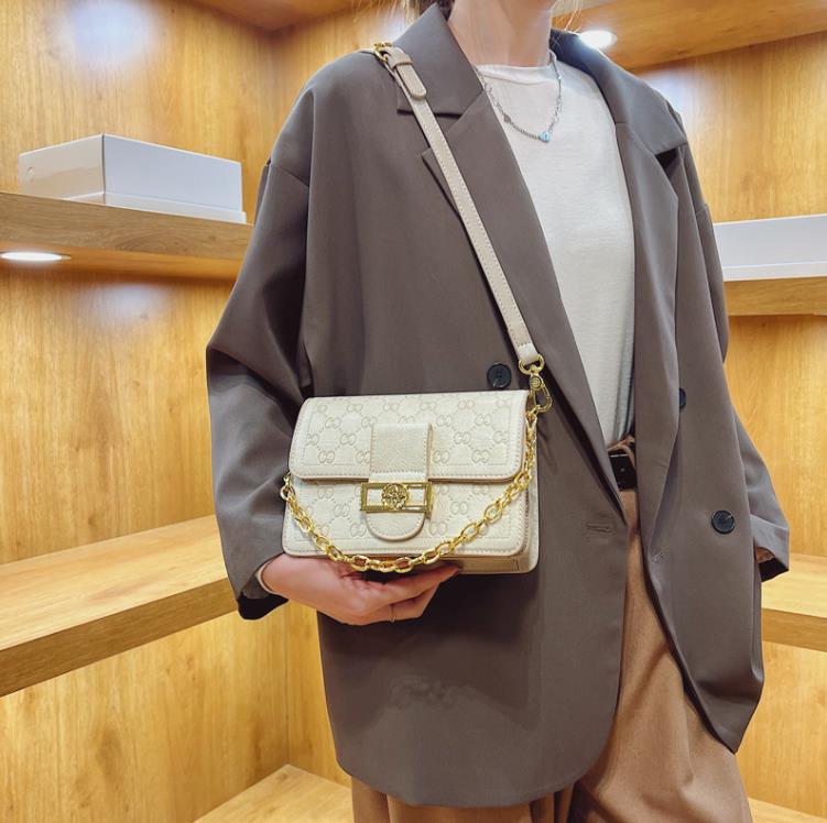 

Chain Bag Fashion Printing Women's Bag Temperament Messenger Shoulder Bags, Pink