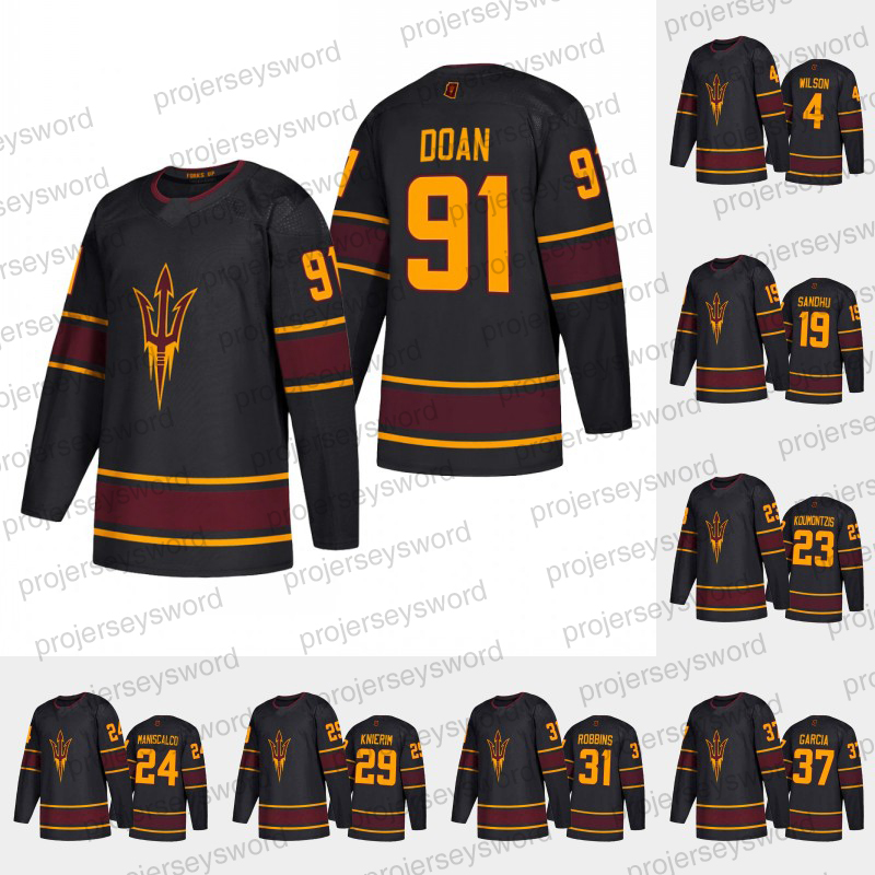 

Arizona State Sun Devils Black Jersey 91 Josh Doan 61 James Sanchez 60 Jarrod Gourley 18 Jax Murray 10 Tyler Busch 17 Jacob Semik 29 William Knierim 31 Justin Robbins, Custom any name any number