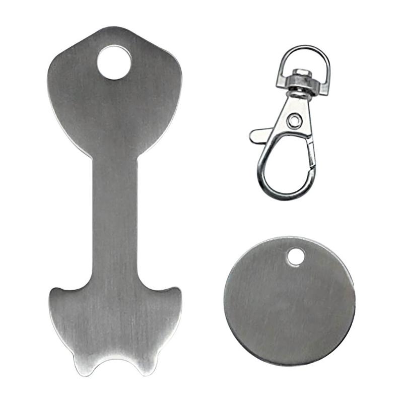 

Keychains Stainless Steel Key Ring Shopping Trolley Tokens Biscuits Chains Accessories RingKeychains