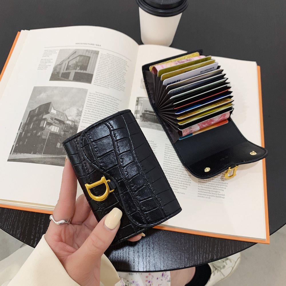 

Women Card Holder Short Wallet Mini Womens Pu Letter Multi-card Small Multi-functional Clutch Bag, Color4