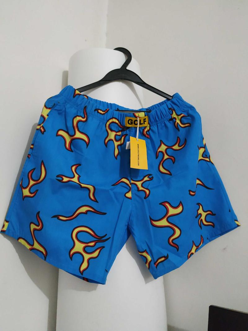 

Men' Shorts High Luxury Novelty Men Comfortable Golf Flame Le Fleur Tyler The Creator Skateboard Street Cotton Casual #08