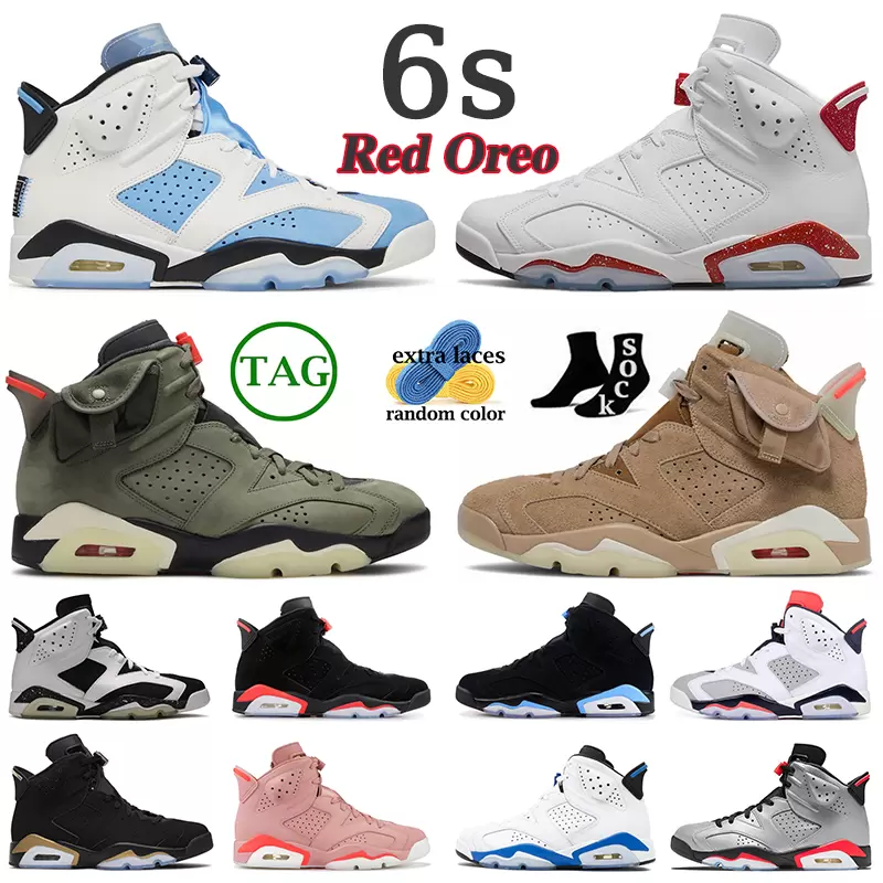 

Men Women 6s Jumpman Basketball Shoes mens sneaker 6 Red Oreo UNC White Midnight Navy British Khaki Olive Black Cat Bred Tinker sports trainers sneakers eur 36-47, 22