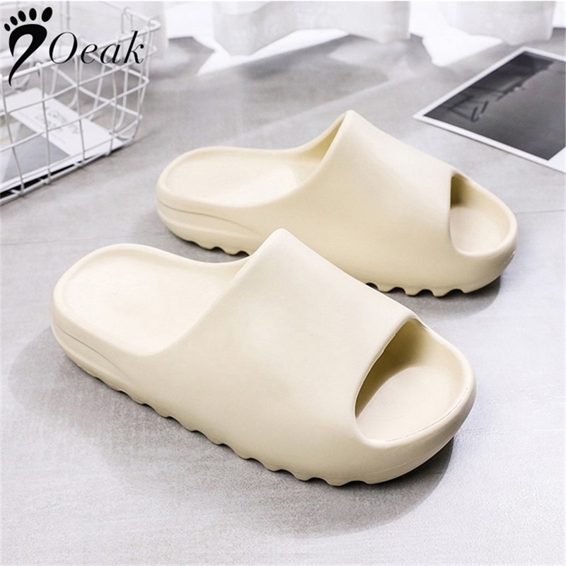 

Men Women Summer Beach Slippers Outdoor Indoor Soft Flip Flops Male Thick Serrated Sole AntiSlip Shoes 220615, Pink 2