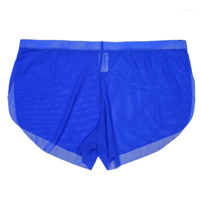

Lighth Mens Sexy Boxers Silk Underwear Ultra Thin Hombre U Convex Transparent Male Panties1, Random color