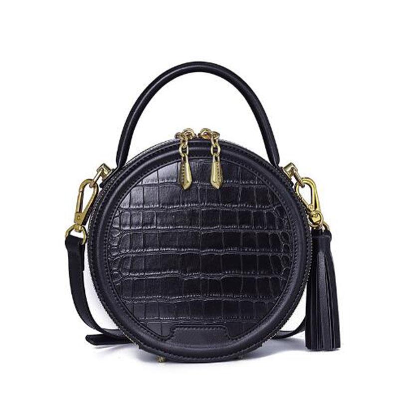 

Evening Bags Vintage Fashion Women Bag Tassel Crocodile Pattern Purses And Handbags Ladies Shoulder Messenger Small For Woman 2022, Black
