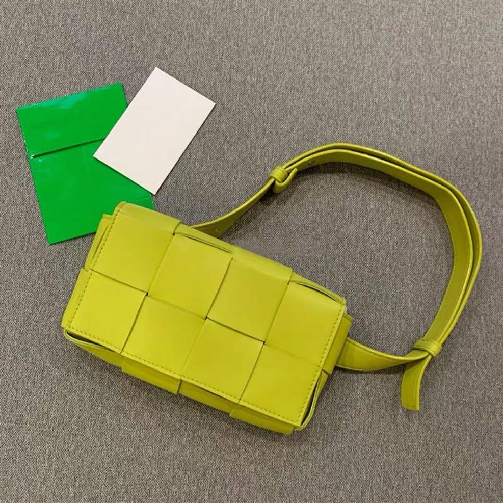 La cassette de ceinture célèbre designer femmes réel en cuir taie tissage basseur sac de taille en tricot en tricot sacs de ceinture de mode femm