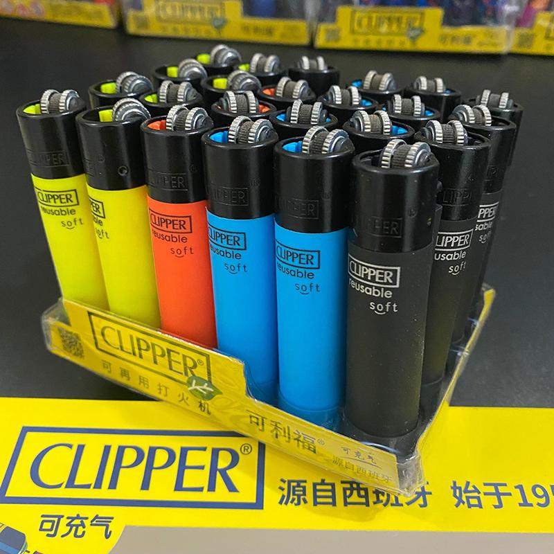 Wholesale Clipper Lighter Original Nylon Windproof Open Fire Grinding Wheel Jet Vintage Lighter Butane Refill Compact Smoking Lighter Can Be Cust-image-776272365