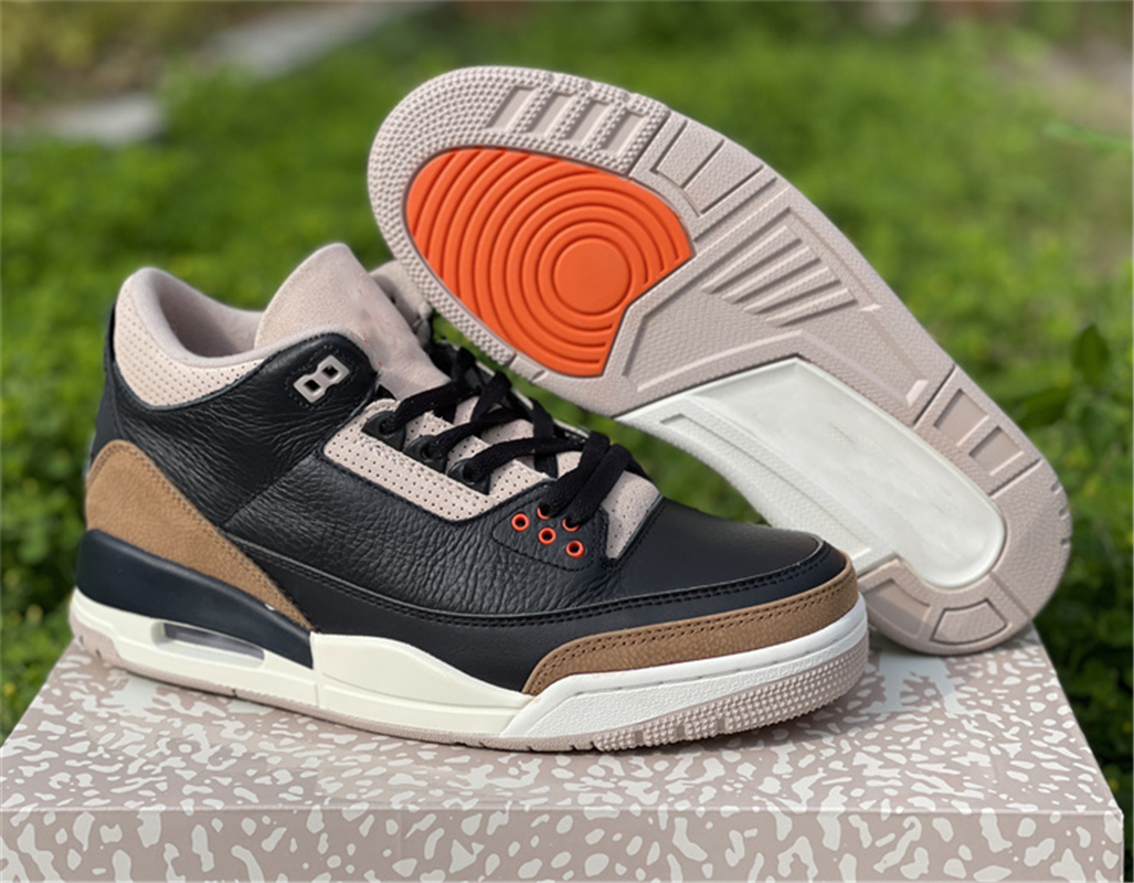 Authentique 3 Desert Elephant Hommes Chaussures de basket-ball 3S Cardinal Red Sail Rust Pink Tinker Cool Grey Black Desert Cement Man Sports Sne
