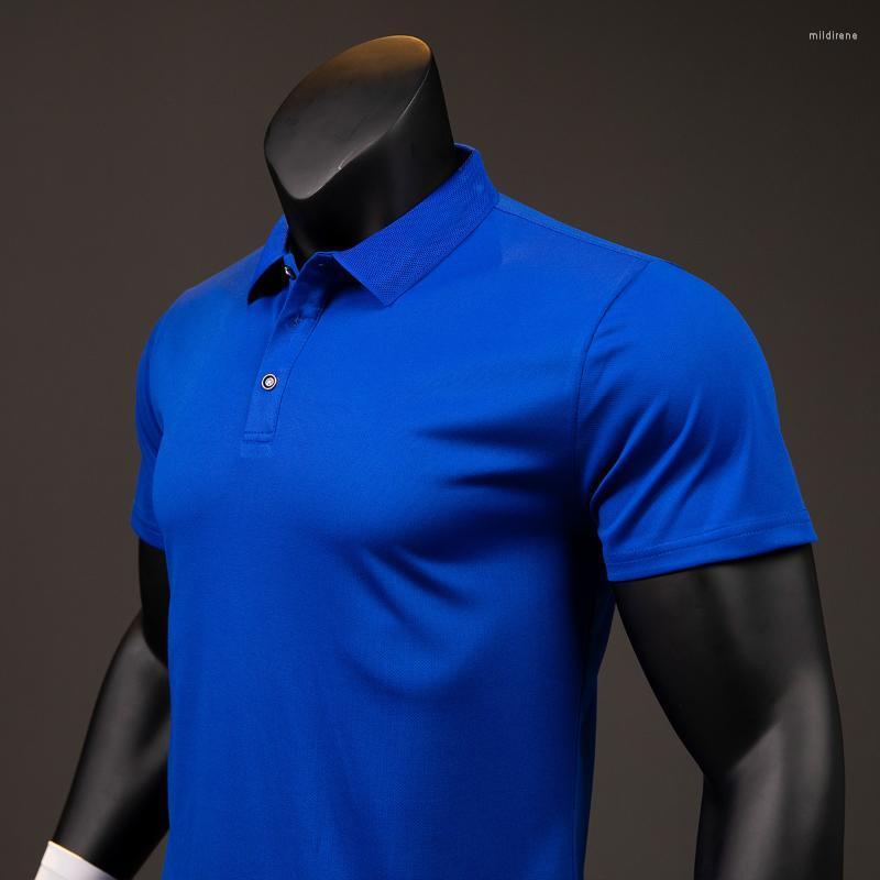 

Men's Polos Style Summer Men Shirt Oversize Casual Short Sleeve Slim Fit Comfortable Quick Dry High Quality TopMen's Men'sMen's Mild22, Green