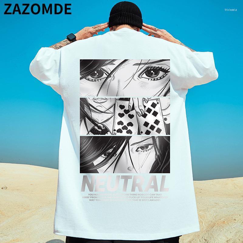 

Men's T-Shirts Anime T Shirt Cotton Black White Tee Trend Cool Simple Summer Casual Harajuku Top Tees High Quality MenMen's Trix22