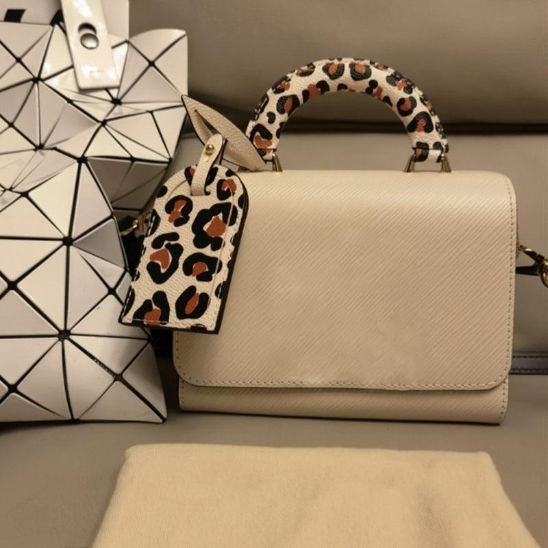 

5A 2022 Cowhide bags Emboss Twist Denim Leopard Handle Shoulder Crossbody Bags Wild at Heart Totes Lock Purse Designer Luxury Handbags Women Fashion Messenger, Customize