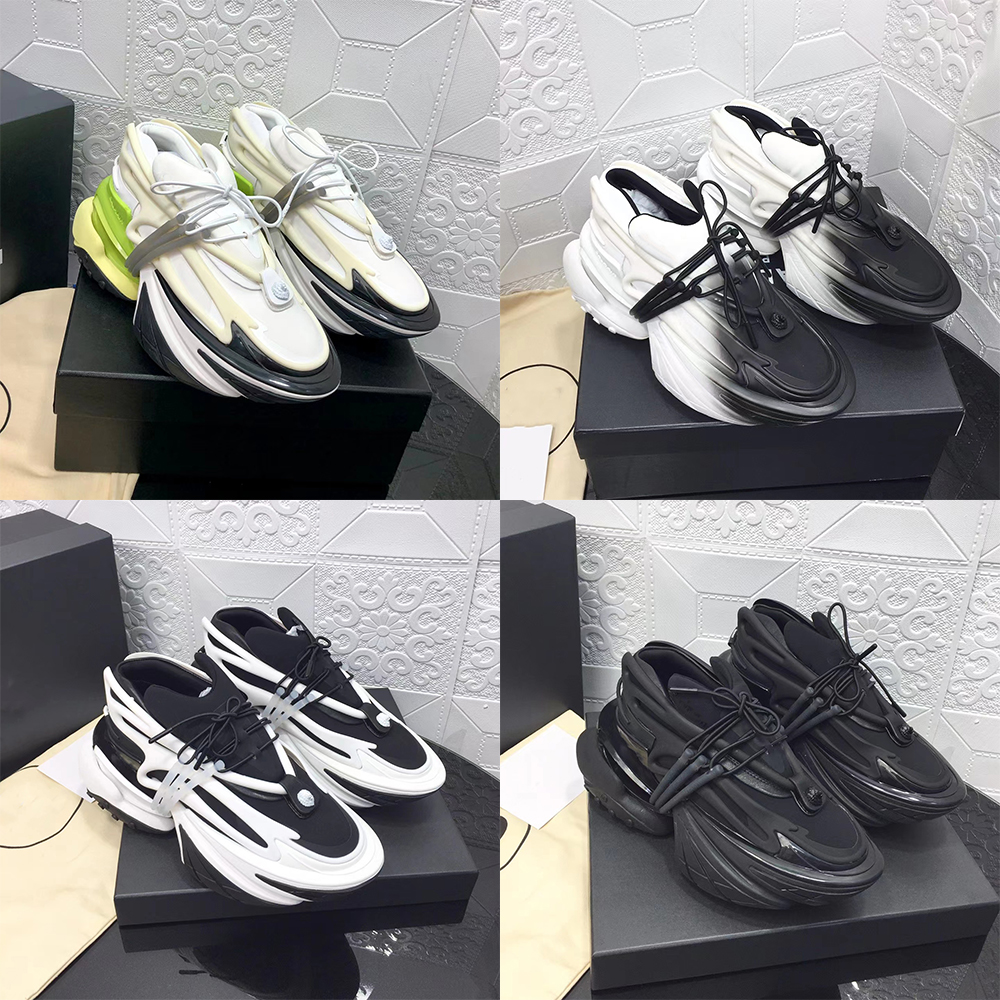 

Newest Men Women Designer Casual Shoes UNICORN Fashion Outdoor Sport Shoes Space cotton Metaverse Sneakers Trainers Runner Shoe 35-46, Black white