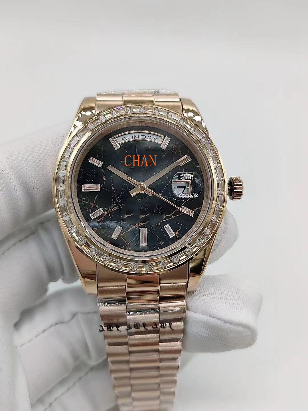 

2022 New Men's Diamond Fashion Watch 41mm Automatic Mechanical Movement Stainless Steel Strap Diamond wristwatch