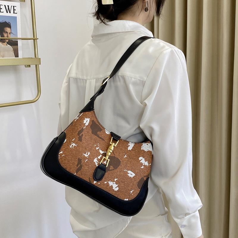 

Evening Bags Fashion Print Retro Trend Crossbody One-shoulder Girl Small Fresh And Lightweight Shoulder Simple Diagonal, Xm-hr439-2-brown