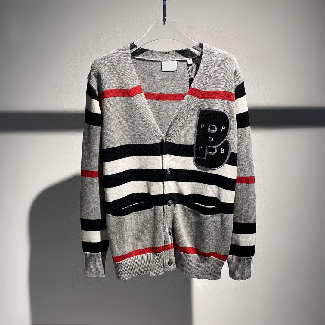 

New AOP jacquard letter knitted sweater in autumn / winter 2022acquard knitting machine e Custom jnlarged detail crew neck cotton 575e5