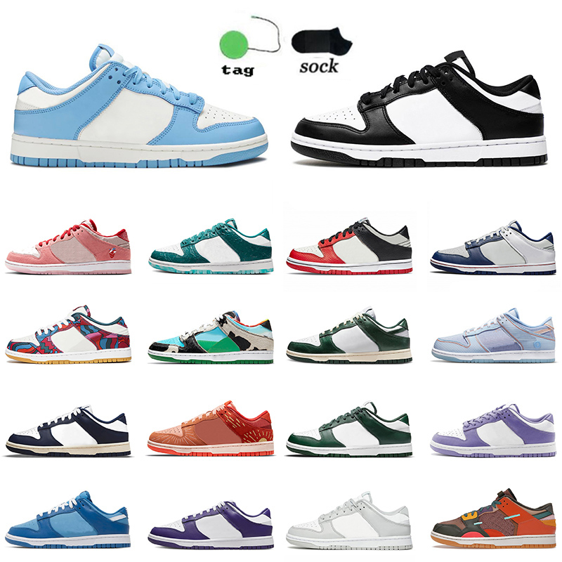 

Top Quality Low OG Designer Sneakers Casual Shoes Unisex For Mens Womens DK Lows Black White Coast UNC Ocean Blue Paisley Purple Pulse Flat Skate Vintage Sports 36-45, B60 orange pearl 36-40