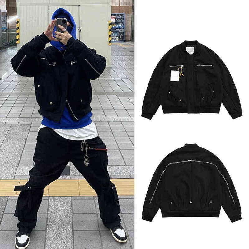 

Top Quality 2021FW GRAILZ Zip-back Fleece Varsity Fashion Jacket Men Heavy Fabric Unisex Vintage Coats Bomber Women Jackets T220728
