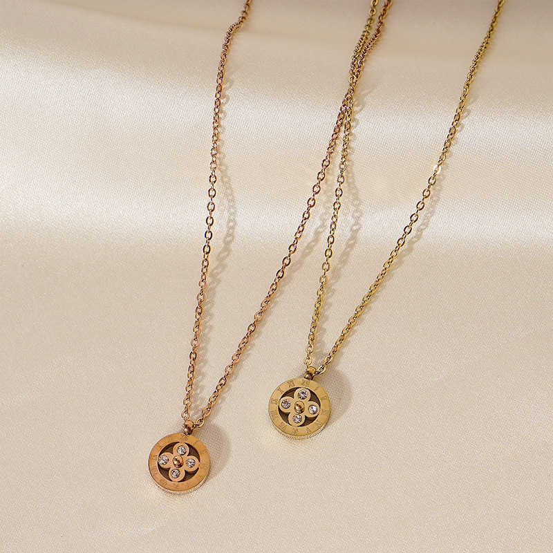 Valentine's Day Necklace Steampunk Steel Ankh Pendants Sapphire Tray Gold Rhinestone-image-749240521