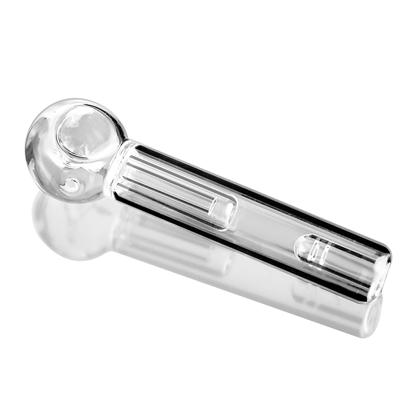 Pyrex Pipe Spoon Smoking Pipes Handle Glass Pipe oil dab rigs Bubbler Hybrid Spill Proof-image-765771472