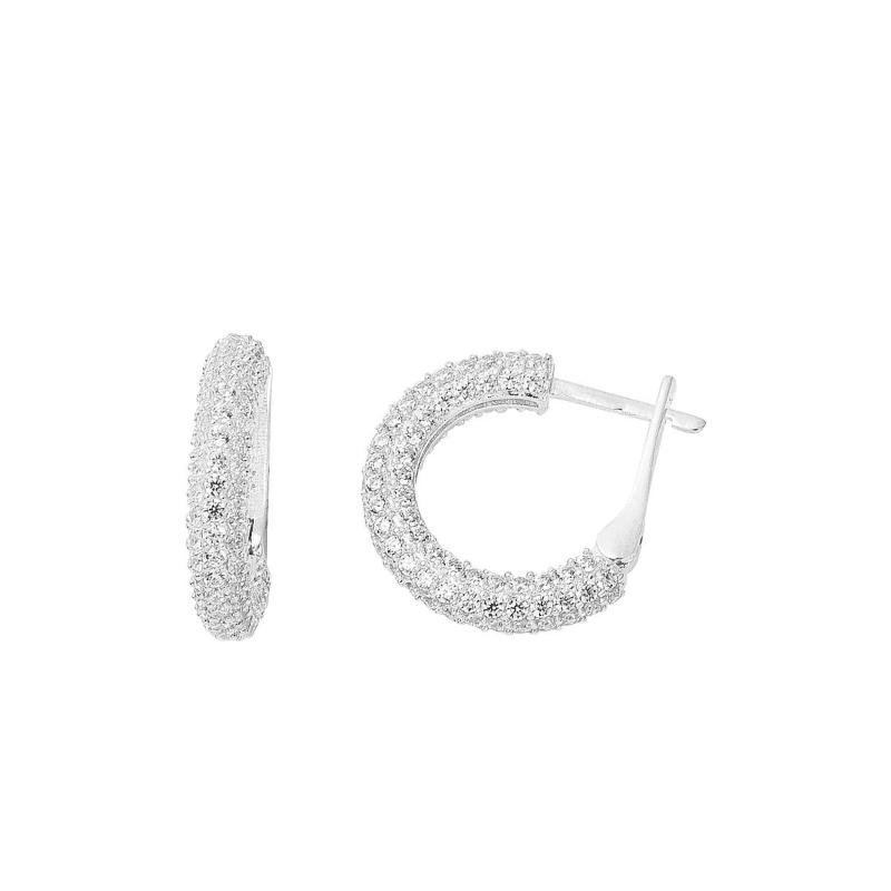 

Dangle & Chandelier White Gold 14 Setting Cubic Zirconia Earrings