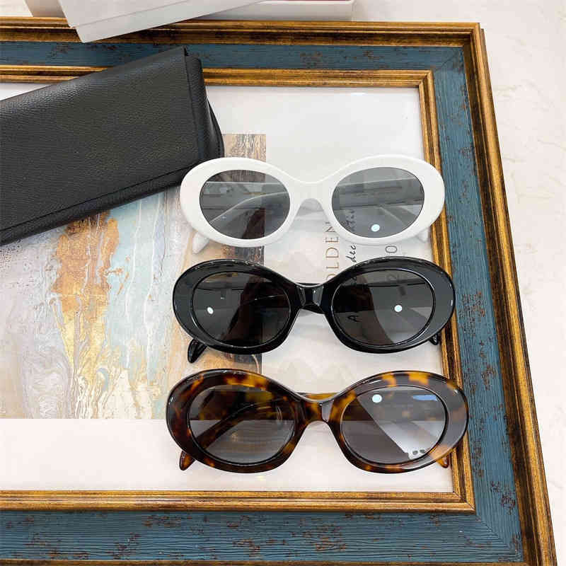 

Sunglasses 21 Arc de Triomphe oval yellow ha same white black sunglasses OF6Z