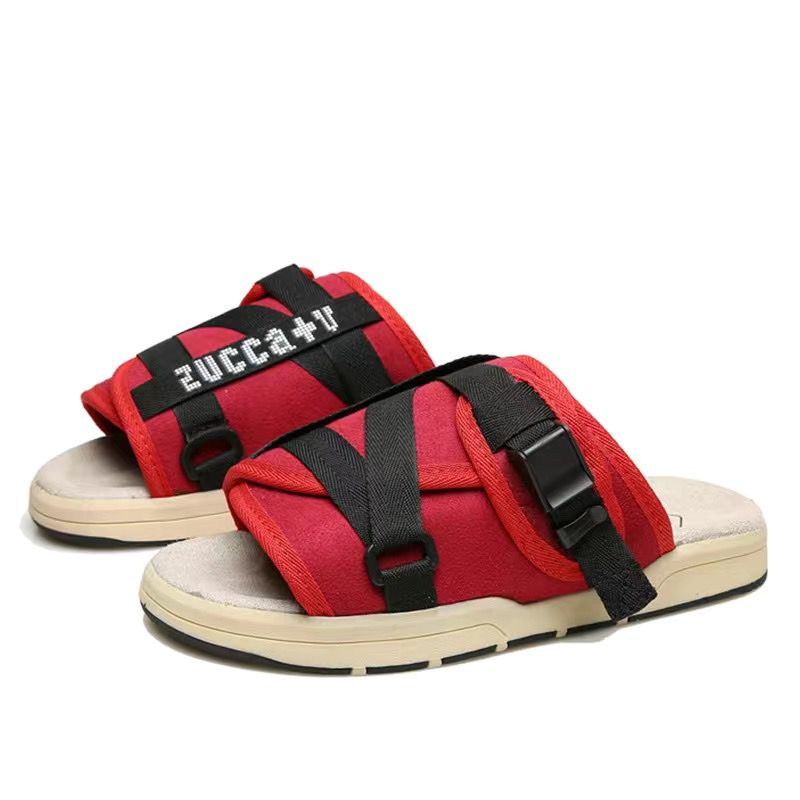 

top quality Casual Shoes Beach designer hip-hop outdoor sandals flip flops Visvim thick-soled slippers men and women couples fashion shoes mule, Colour 13
