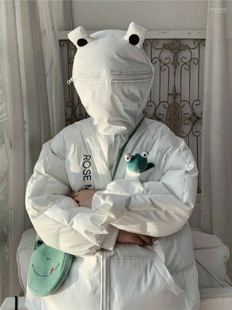 

Men's Down & Parkas 2022 Explosive Net Red Three-dimensional Hooded Cotton Jacket Thicken Male Student Korean Fashion Kare22, Black