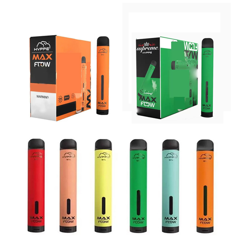 

Hyppe Max Flow 2000puffs Disposable Vape E Cigarette 900mah Battery Vaporizer 6mL Pre-filled Cartridges Pods