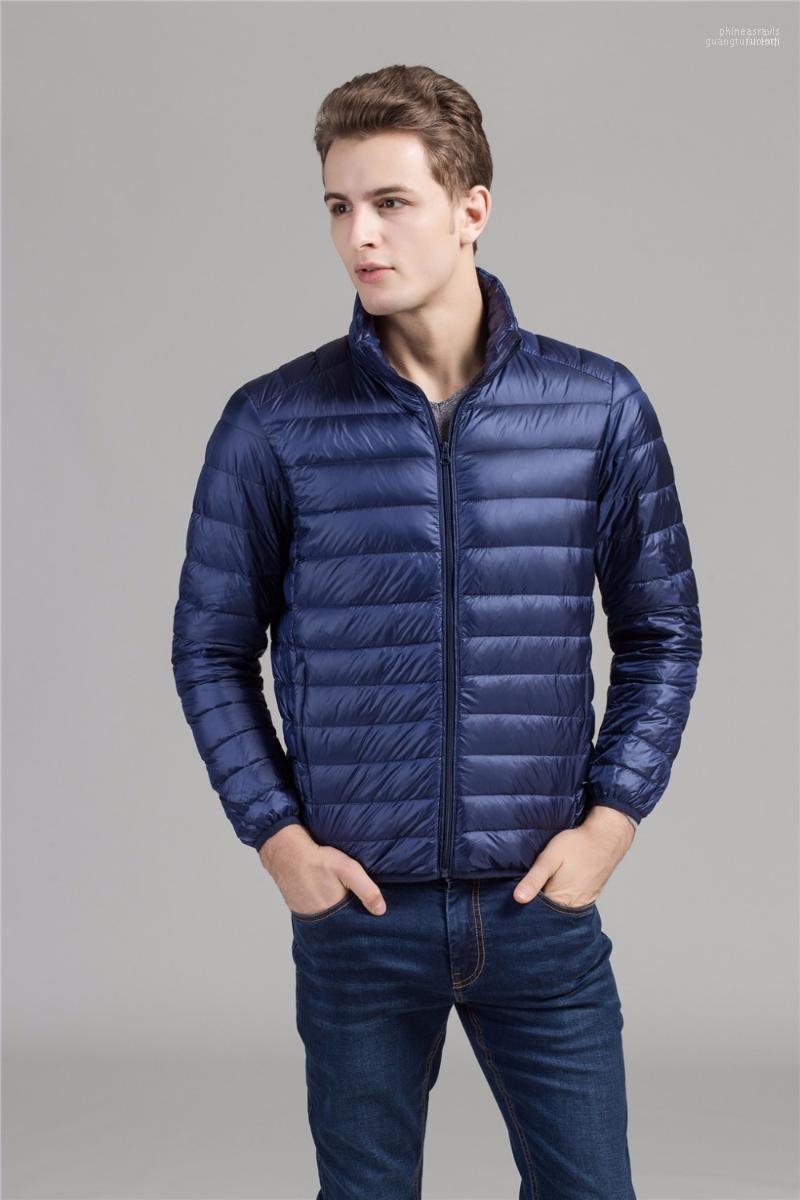

Men's Down & Parkas Wholesale- 2022 Autumn Winter 90 Duck Jacket Ultra Light Thin Plus Size For Men Fashion Sports Mens Outerwear Co Phin22, Black