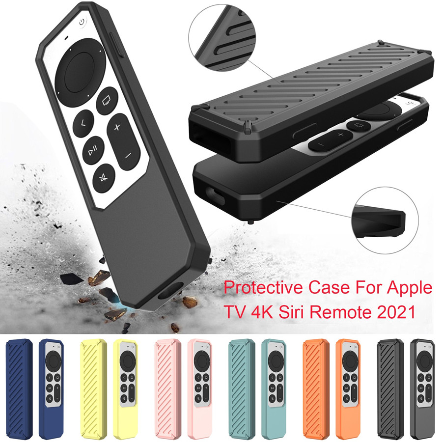 

Soft Silicone Cases For Apple TV 4K Siri Remote 2021 Anti-Slip Shockproof Case Cover Shell