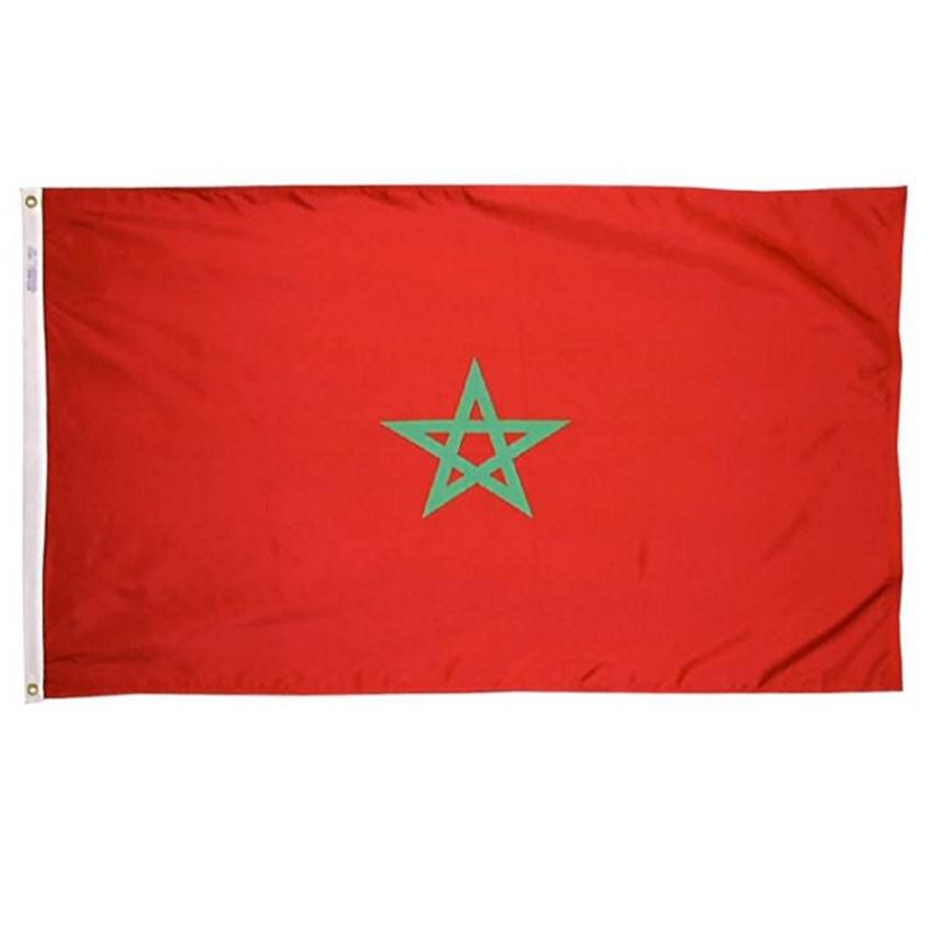 

Morocco FLag 3x5 ft Custom Style 90x150cm MAR Natioanl Country Flag Banners of Morocco Flying Hanging343a