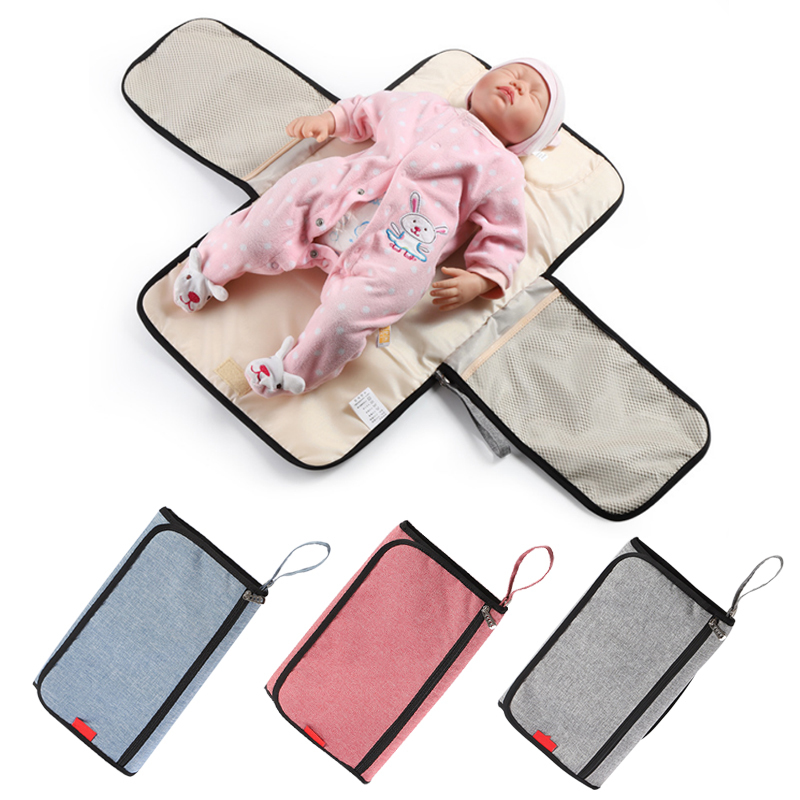3 Pcs Wholesale Waterproof Multi Function Portable Multifunction Cloth Diapers Changing Bag Pad Baby Mom Clean Hand Folding Mat Infant Care Produ-image-788074038