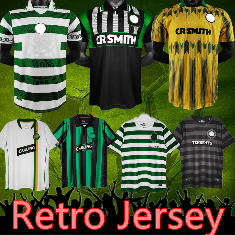 

Celtic Retro Soccer Jerseys 1980 84 86 87 88 89 1991 1992 1995 1997 footba1994 1998 1999 2000 2002 football shirts LARSSON Classic Vintagell kits, 06/07