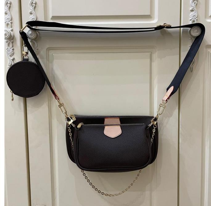 5A Wallets High quality old flower Three piece set Shoulder bag Womens bags Crossbody Purse Messenger Bags Handbags Flowers Designers PU Leather Han