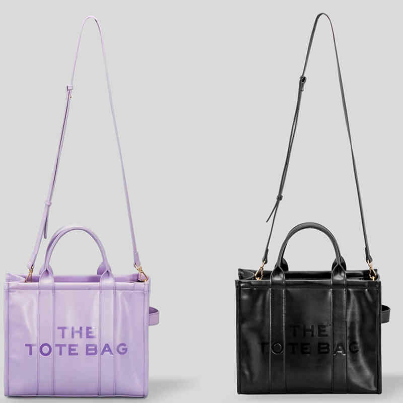 

Handbags 70% Off Spring and summer new high-capacity Tote Bag handbag letter sling one Shoulder Messenger textured women's bag purses, Black