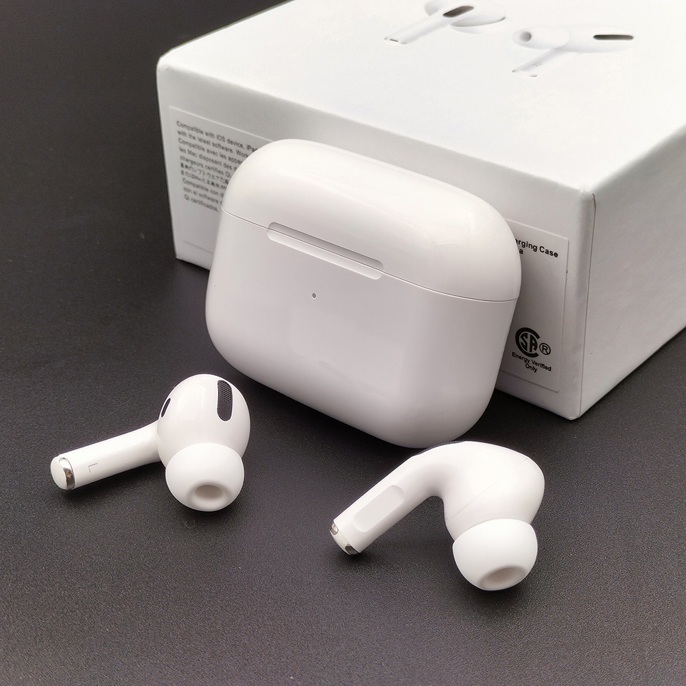 

OEM 1;1 Ap3 AirPods Pro TWS Touch Control Wireless Earphones H1 W1 chip ANC noise reduction Bluetooth headphones sports earphone 13 12 11 Max phone music headset, White