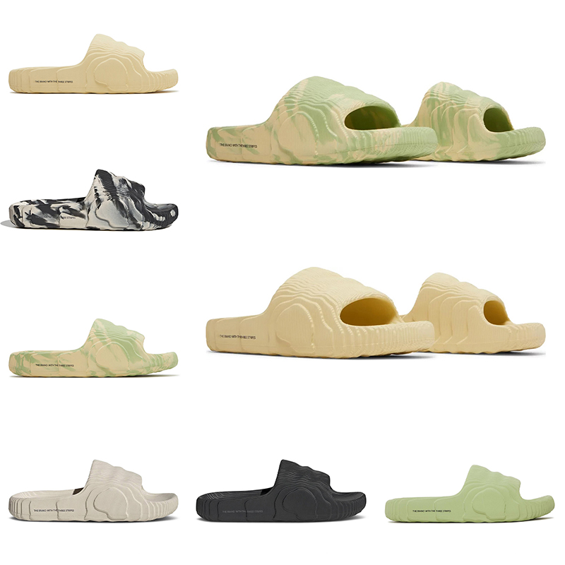 

2022 Adilette 22 Slides Designer Sandals Men Women Slide Slipper Shoes Magic Lime Desert Sand Grey Mens Soot Outdoor Slippers, # 19