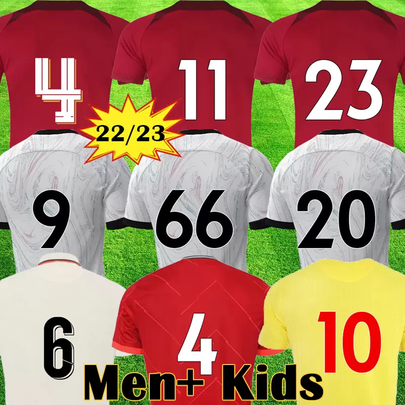 

LVP 22 23 ALEXANDER ARNOLD soccer jerseys 2022 2023 home fans version DIOGO Fabinho Jones A.BECKER ROBERTSON Men, Black