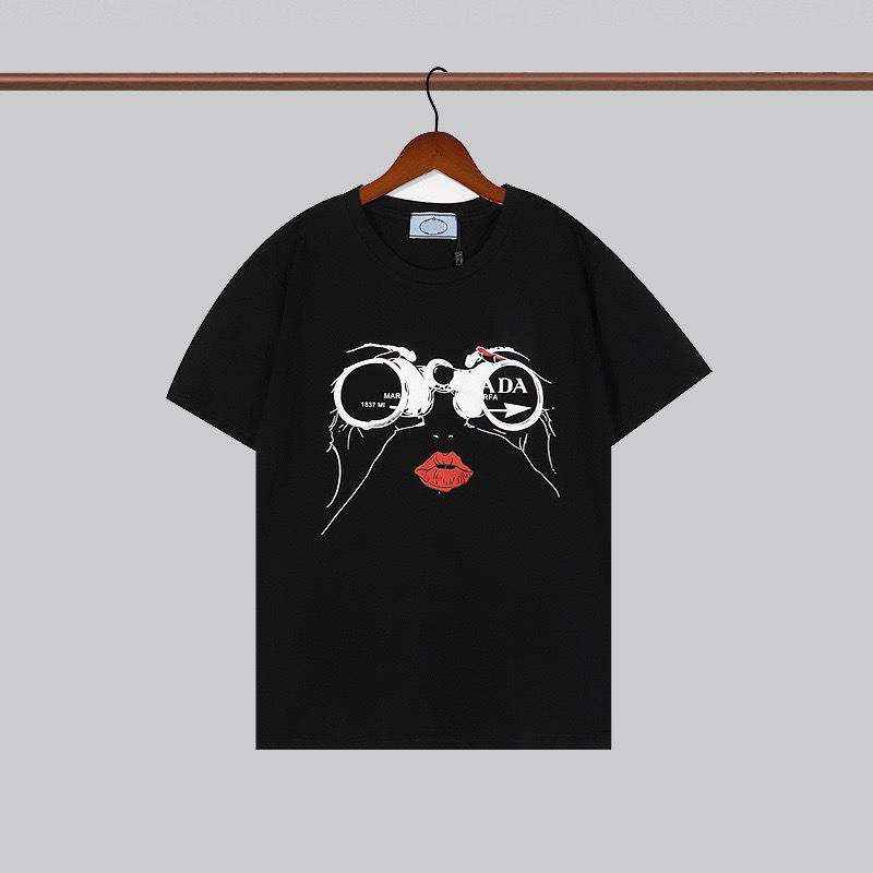 

Luxus-T-shirt männer frauen designer t shirts kurze sommer mode lässig mit marke brief hochwertige designer t-shirt, Black