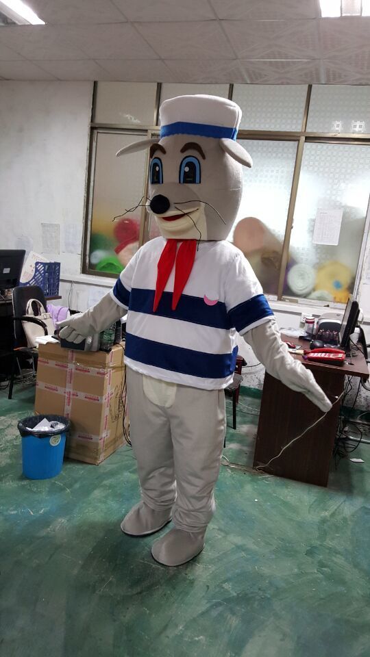 

Mascot doll costume Seals Mascot cartoon Character Costume Mascotte Fancy Dress Suit for sale outfit for halloween Christmas carvinal party, As show