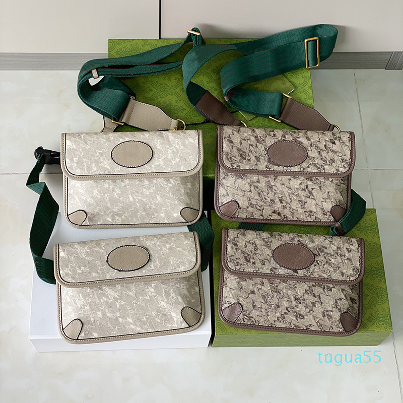 

designer messenger bag Cross Body Bag Green red strap Women, Color 1