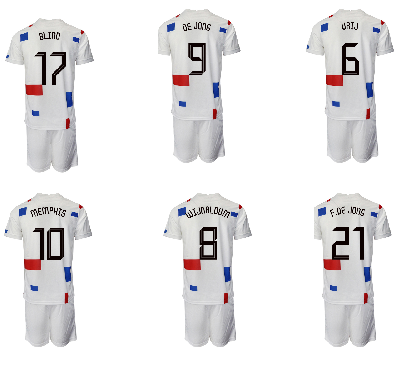 

2022 10 MEMPHIS Customized Soccer Jerseys SetS With Shorts 9 PROMES 8 WIJNALDUM 7 BERGWIJN football wear yakuda local boots online store, 22-23 away white