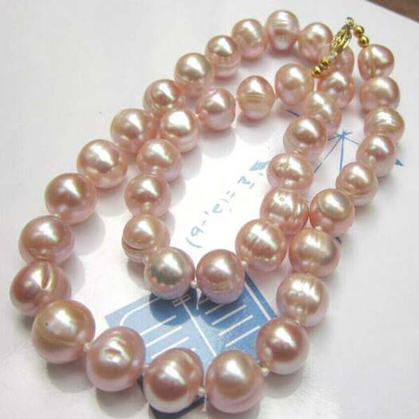 

10-11mm South Sea Pink Pearl Baroque Necklace