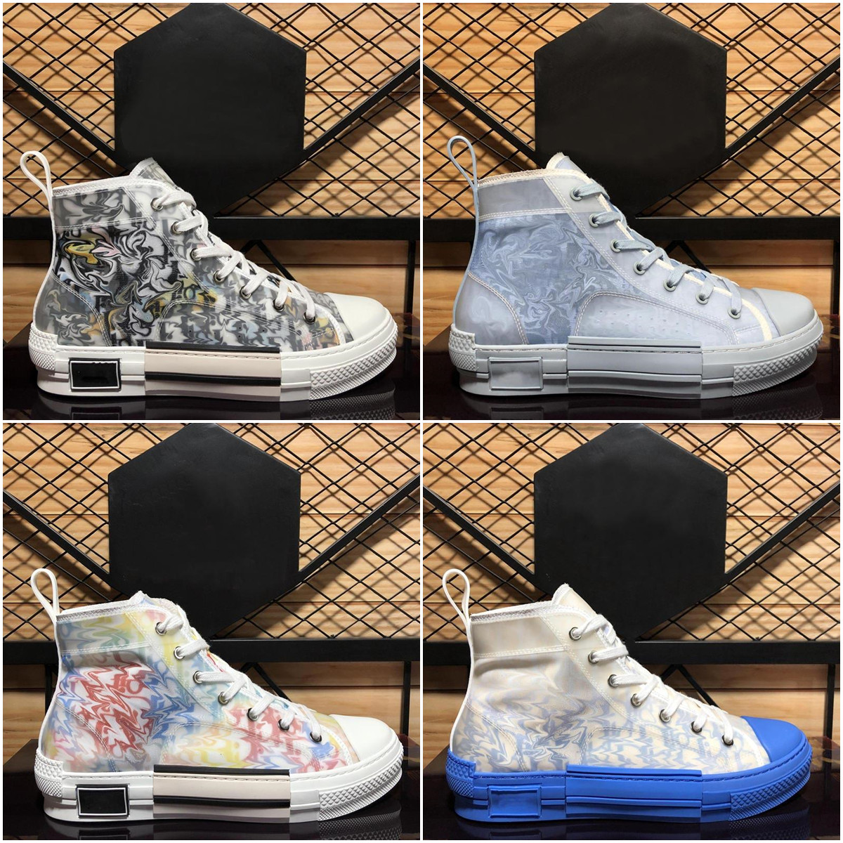 

Designer B23 oblique technology for men women casual shoes shoe platform high top sneakers low canvas sports trainers runners diors 36-46, 25