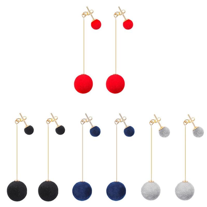 

Dangle & Chandelier Plush Pompom Ball Earring Women Tassel Earrings Womens Fashion Jewelry L5YB