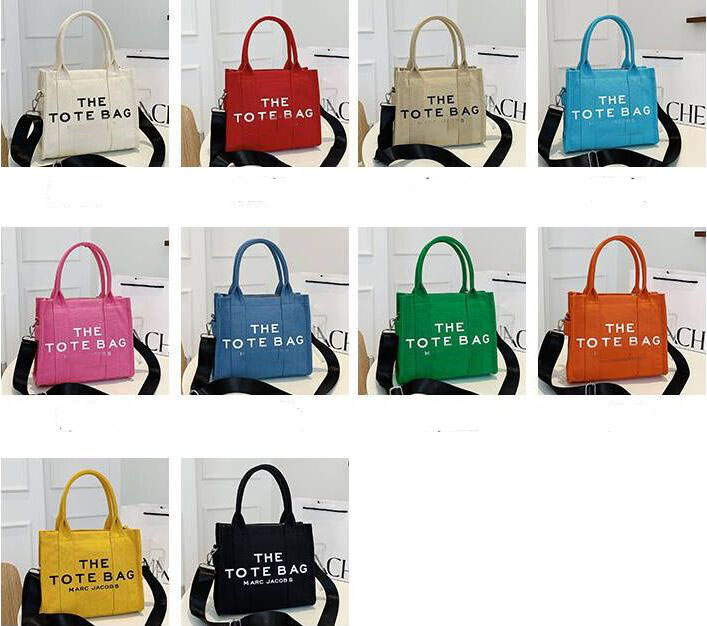 

New Women The TOTE BAG letter canvas bag diagonal handbag hand shopping bags